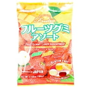 Kasugai Assorted Fruit Gummy Candy, 102 Piece