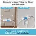 thumbnail image 5 of AQUA CREST 5 Years Capacity -Inline Water Filter for Refrigerator with 1/4-Inch Direct Connect Fittings, Idea for Ice Maker, RV, Refrigerator, RO System, In Line Water Line Filter, 2 Pack, 5 of 10