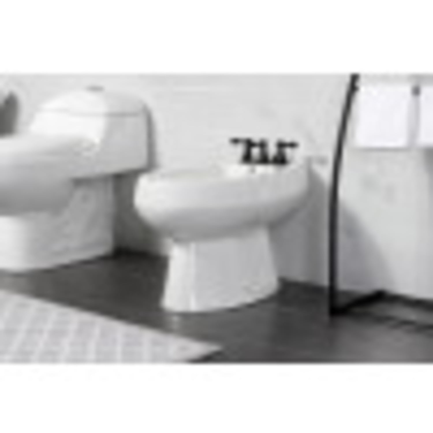Kingston Brass KB320AL Victorian Three-Handle Bidet Faucet, Matte Black