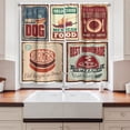 thumbnail image 2 of Ambesonne Colorful Kitchen Curtains, Retro Mexican Tin Sign, 55"x24", Multicolor, 2 of 3