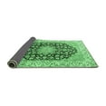 thumbnail image 2 of Ahgly Company Indoor Round Persian Emerald Green Traditional Area Rugs, 4' Round, 2 of 4