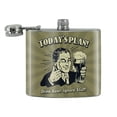 thumbnail image 2 of Today's Plan Drink Beer Ignore Stuff Funny Humor Stainless Steel 5oz Hip Drink Kidney Flask, 2 of 4