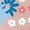 LIGHT PINK, variant on Instant Message - Floral USA Flag Short Sleeve Boxy Graphic T-Shirt