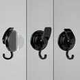 thumbnail image 7 of Heavy Duty Vacuum Suction Cup Hooks, Matte Black Plated Polished Super Suction for Kitchen Bathroom, 2 Pack, 7 of 7