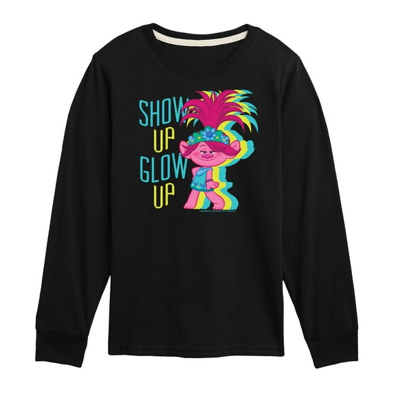 Trolls - Show Up Glow Up Poppy - Toddler & Youth Long Sleeve Graphic T-Shirt