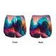 thumbnail image 3 of Balery Colorful Surreal Landscape Pantalones cortos deportivos para mujer con forro y dos bolsillos, elásticos, para entrenamiento, gimnasio, yoga-Medium, 3 of 7