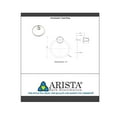 thumbnail image 2 of ARISTA Annchester Collection Towel Ring in Matte Black, 2 of 2
