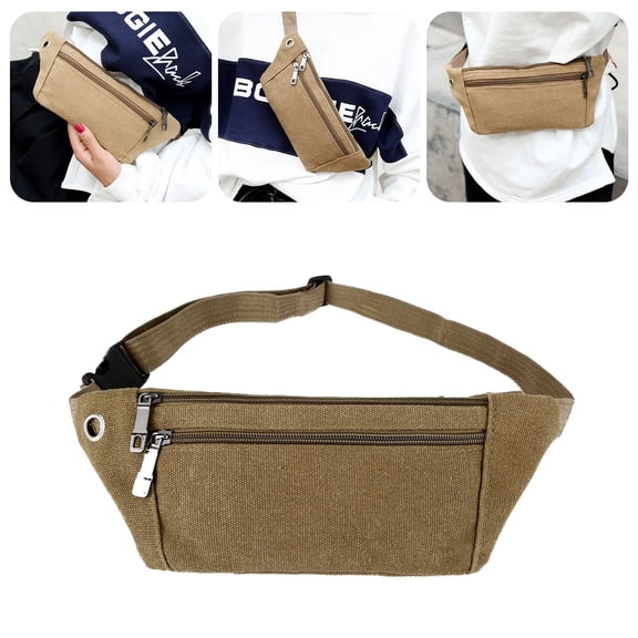 Slim Running Belt Fanny Pack, Light Bounce Waist Pouch, Fitness Workout Sports Waist Pack, Exercise Waist Belt Bag for Phone, Adjustable Waist Pack for Men Women Hiking Cycling Travel