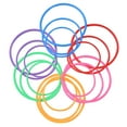 thumbnail image 1 of Toss Rings For Carnival 18pcs Plastic Toss Rings Kids Ring Toss Game for Carnival Garden Backyard Outdoor Games (Random Color), 1 of 8