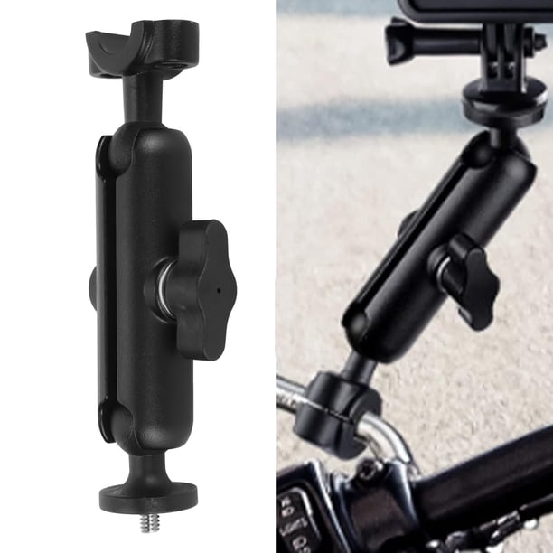 Soporte Para Cámara De Motocicleta, Soporte De Abrazadera De Tubo De Cámara Estable Con Cabeza Esférica De 360 grados Para Bicicleta