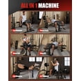 thumbnail image 3 of Luku Olympic Weight Bench Set, Multi-Function Bench Press Rack Set with Leg Developer & LAT Pulldown, Foldable Chest Press Bench with Preacher Curl Pad for Home Gym Full Body Workout, 3 of 6