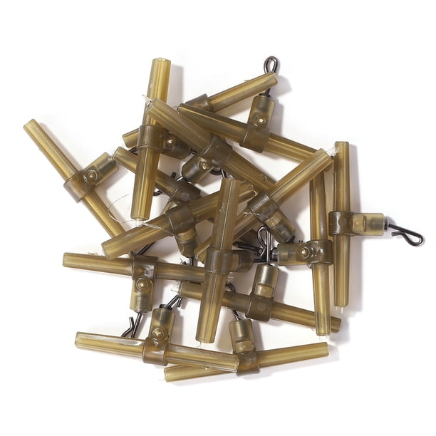 15 piezas de accesorios de pesca de carpa Slide Bend Swivels Hair Rig Hook Link (B) Likrtyny Deportes al aire libre Salida diaria Juego de fiesta