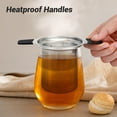 thumbnail image 4 of Tifanso Infusor De Té De Acero Inoxidable, Colador Más Empinado Para Té De Hojas Sueltas, Difusores Reutilizables De Malla Fina, Soporte Para Filtro De Bolsa De Bolas Con Asas A Prueba De Calor Para T, 4 of 7