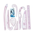 thumbnail image 4 of Metric Rulers Set Sew French Curve Ruler Set DIY Clothing Bendable Clothing Pattern Making Ruler for Pattern Makers 9 Pieces, 4 of 8
