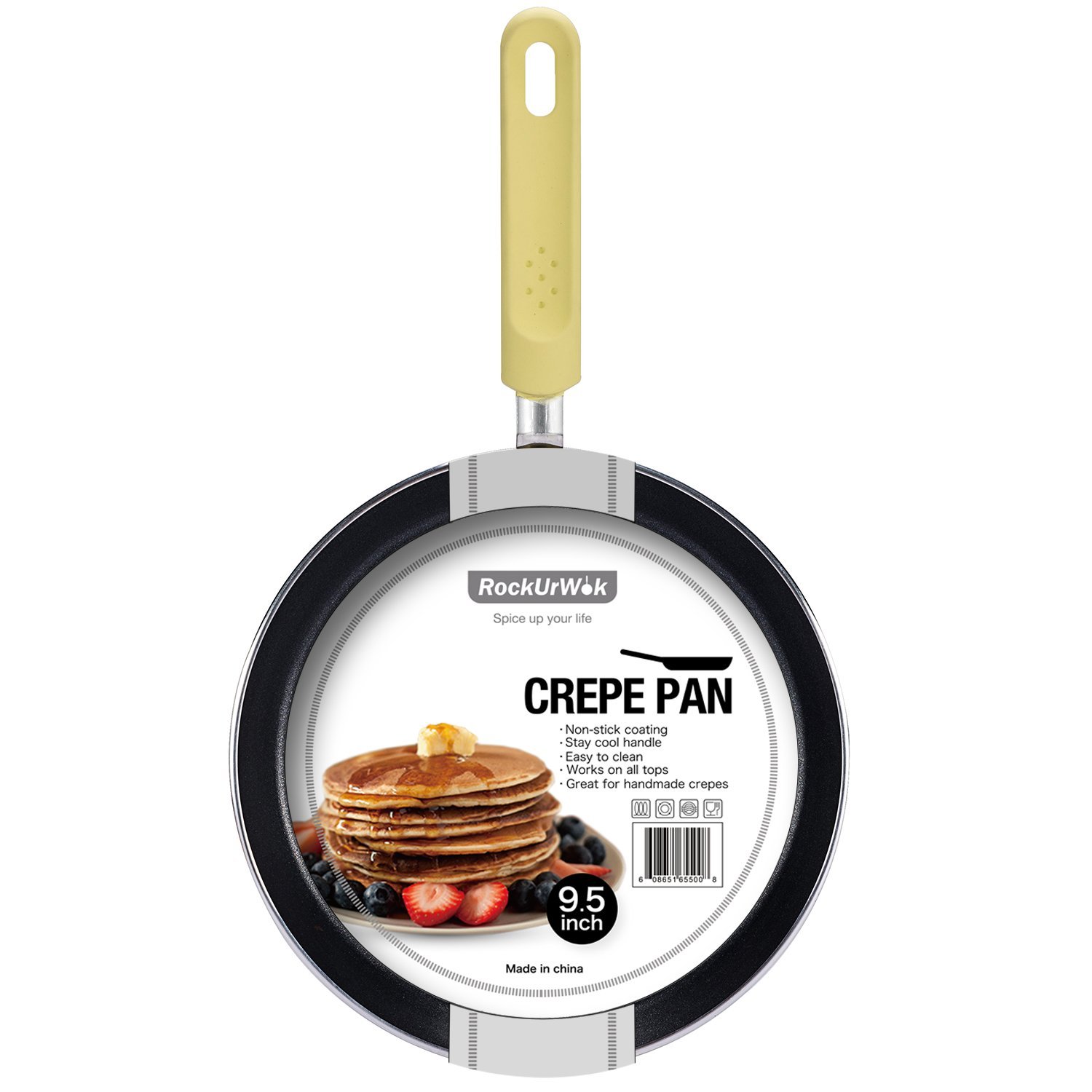 Nonstick 9.6Inch Macaroon color Pancake Omelette Crepe Pan