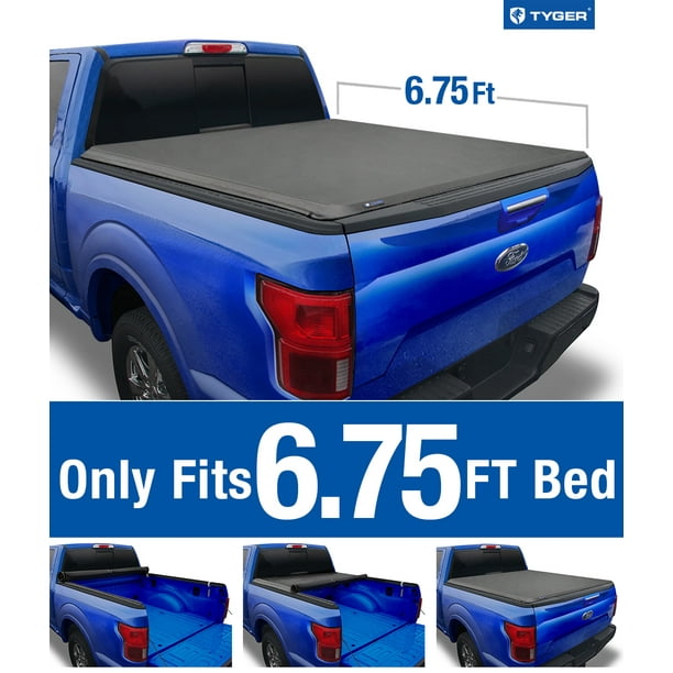 Tyger Auto T1 Soft Roll Up Truck Bed Tonneau Cover for 20172019 Ford F