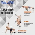 thumbnail image 4 of Yes4All 10kg / 22lb Powder Coated Kettlebell, Single, 4 of 8