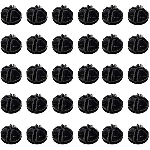 Conectores de plástico de cubo de alambre para estantesestanterías para estanterías de almacenamiento de cubos Gabinete Organizador modular Broche de armario Clip de hebilla 30PCS oso de fresa Hogar