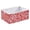 Red And White Swirls, variant on Fabric Storage Bins Foldable Cube For Home Organization Baskets Baseball Pattern