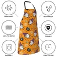 thumbnail image 5 of Zufioo Halloween Witches Gnome Print Adult Waterproof Apron, Cooking Apron, Flower Arranging and Painting Apron-Adjustable Straps, with Pockets, Kitchen Supplies-One Size, 5 of 9