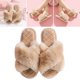 thumbnail image 3 of Sandalias Suaves Diapositivas Piel Sintética Zapatos Casa Esponjosos Cómodos para Niñas Y Mujeres, 3 of 9