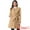 Khaki, variant on Women's Vintage Belted Coat Stand Collar Winter Outwear Coats Khaki M