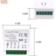 thumbnail image 2 of Mini interruptor de luz inteligente SSuperp wifi AC/DC controlado por aplicación Smart Life/Tuya, 2 of 5