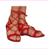 Marc Fisher Suede Lace-up Sandals - Kapre Dark Red 7M