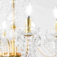 thumbnail image 3 of Candil de Techo Cristal Cortado D'Gala Iluminación DG3002 Dorado de 6 Luces, 3 of 6