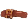 thumbnail image 3 of Cole Haan Chrisee Leather Women's Sandals (Dark Cuoio Pecan, 5.5 UK - 38.5 EU - 8 US), 3 of 4