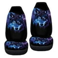 thumbnail image 6 of ZIATUBLE Galaxy Wolf Car Seat Dust Cover Washable Front Seats Protector Set of 2 Piece Auto Interior Accessories Anti-Slip Vehicle Bucket Seat Covers Universal Fit for SUV Sedan Van, 6 of 7
