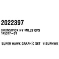 thumbnail image 5 of Crestliner Boat Graphic Hull Decals 2022397 | Super Hawk (Set of 6), 5 of 5