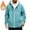 Light Blue, variant on cocolona Mens Fleece Hoodies Long Sleeve Zip Up Sweatshirts Jackets Winter Warm Fashion Solid Color Coats with Pockets