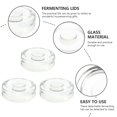 thumbnail image 4 of 3 Pcs Mason Jar Stone Pressing Mason Jars Clear Fermenting Lids Fermentation Jar Glass Fermentating Lids Fermenter Lids, 4 of 6