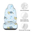 thumbnail image 4 of Balery Cartoon Turtle Funda de Asiento para Auto con Diseño - Cubierta Frontal Suave y Transpirable con Protector Antideslizante- 1 Unidad, 4 of 5