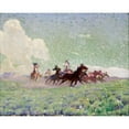 thumbnail image 3 of William Herbert Dunton 24x20 Black Modern Framed Museum Art Print Titled - The Enemies’ Horses (ca. 1912-1920), 3 of 5