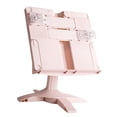 thumbnail image 4 of Soporte para libros con ángulo ajustable y sujetapapeles para páginas, estantería para oficina Rosa, 4 of 8