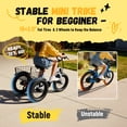 thumbnail image 7 of ESKUTE Folding Electric Tricycle for Beginners – 16" x 3.0 Fat Tires, 250W Motor, 302Wh Battery, Step-Thru Design, 12 MPH, White with Lock, Phonebag & Mirror, 7 of 7