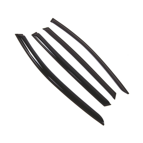 Tuningpros WD2-731 Outside Mount Window Visor Deflector Rain Guard Dark Smoke 4 Pcs Set For 2006-2010 Mercedes R320 R350 R500
