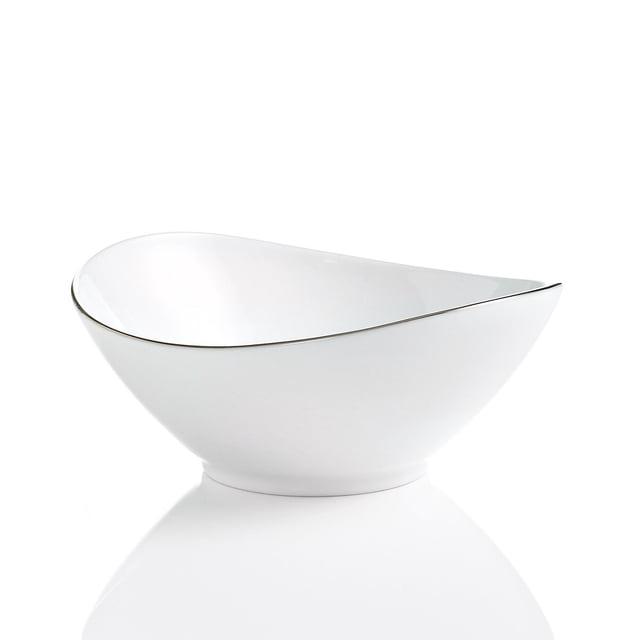 Charter Club Grand Buffet Platinum Medium 7" Oval Elliptical Bowl
