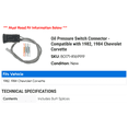 thumbnail image 2 of Oil Pressure Switch Connector - Compatible with 1982, 1984 Chevy Corvette, 2 of 2