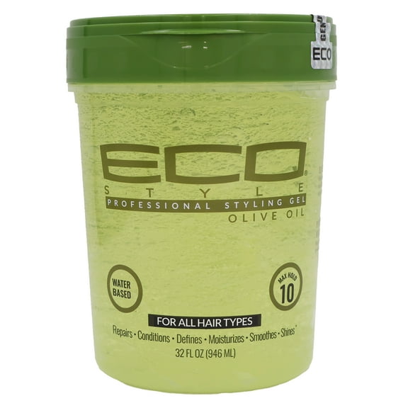 Eco Styling Gel Olive Oil, Green, 32 Oz.
