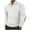 White, variant on Men's Waffle Knit Sweater Tops Long Sleeve Buttons Lapel Neck Casual Thermal Winter Clothes Warm Jumpers (XL, White)