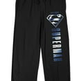 thumbnail image 2 of Superman Classic Logo Men's Black Graphic Sleep Pants-Medium, 2 of 5