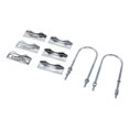 thumbnail image 3 of Antenna Mast Clamp Strong and Secure, Versatile Mounting, All Weather, Easy Installation for Mast with Double Antenna Mast Clamp Kit Iron V Jaw Block, U Bolts, 3 of 7