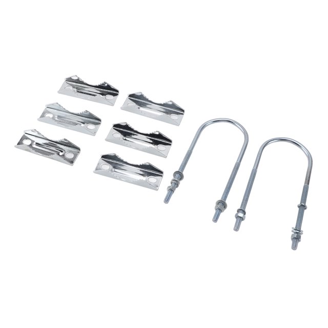 Antenna Mast Clamp Strong and Secure, Versatile Mounting, All Weather, Easy Installation for Mast with Double Antenna Mast Clamp Kit Iron V Jaw Block, U