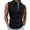 Black, variant on DDAPJ pyju Mens Sleeveless Golf Shirt Quarter Zip Polo Shirts Stylish Casual Summer Tops Rebajas Hoy Liquidación White M