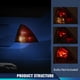thumbnail image 5 of Juego de luces traseras halógenas PIT66 compatible con Ford Fusion 2006-2009, 5 of 9