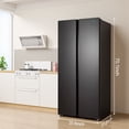 thumbnail image 6 of IceBlue 20.7 Cu. ft. Black Stainless Steel Side-by-Side Refrigerator - Independent Left Freezer & Right Fridge Temperature Control, 6 of 9