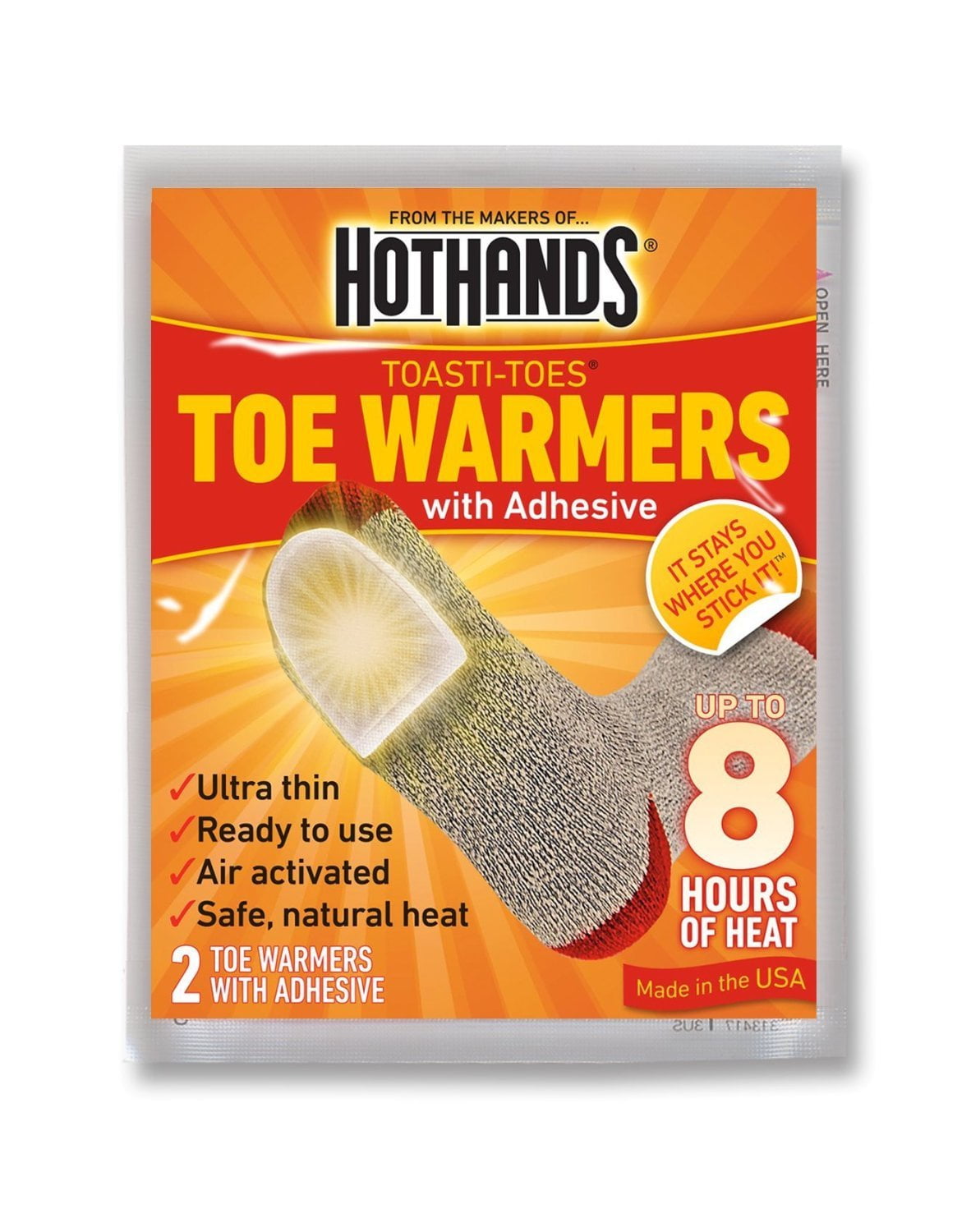 Toe Warmers Individually Wrapped Packs(Fresh Stock Manufactured 2015